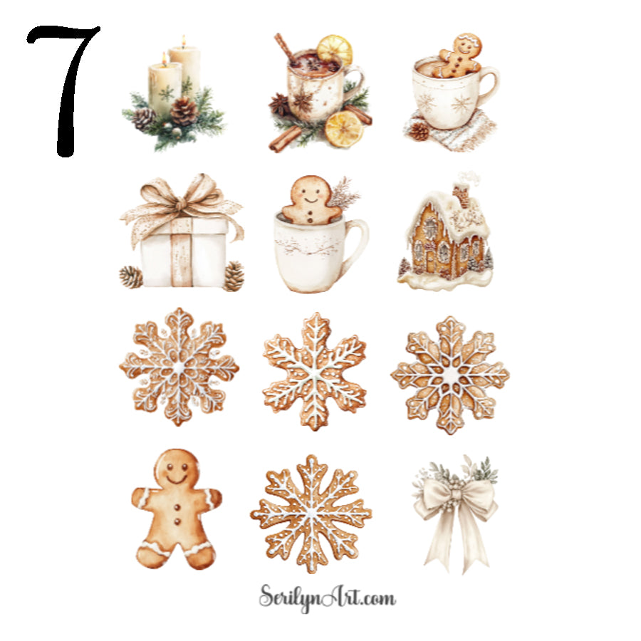 Ivory Winter Sticker Sheet