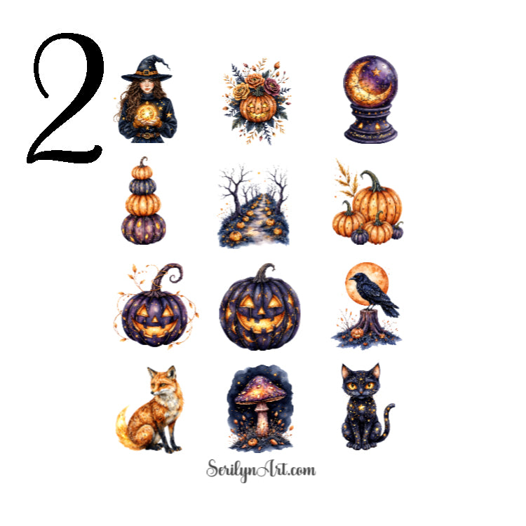Jack-O-Lantern Parade Sticker Sheet