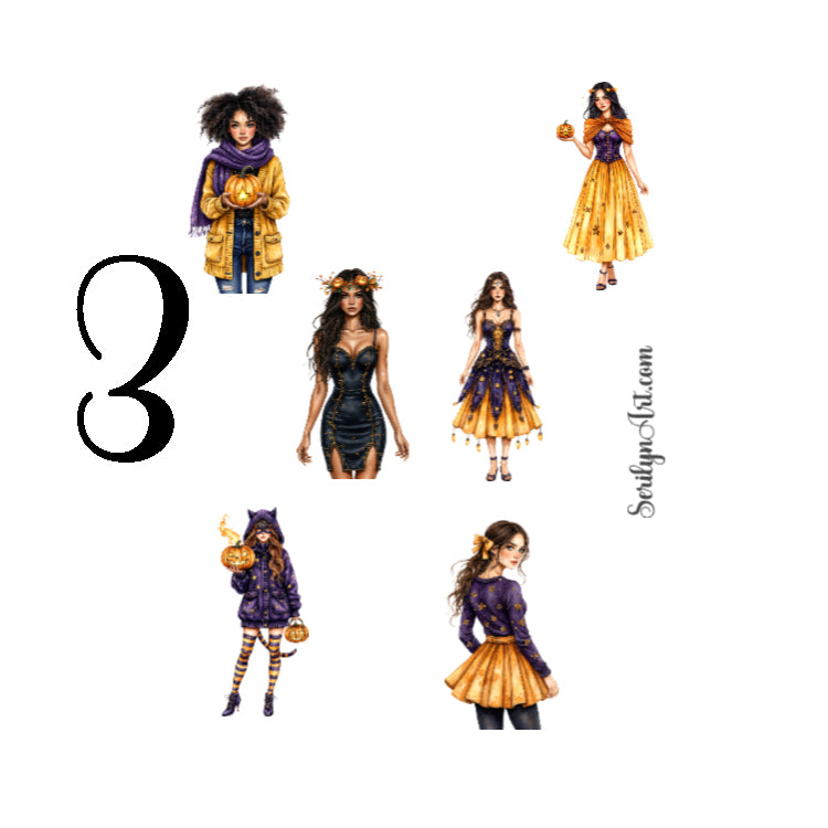 Jack-O-Lantern Parade Sticker Sheet