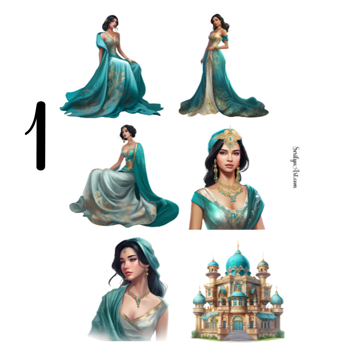 Jasmine Sticker Sheet