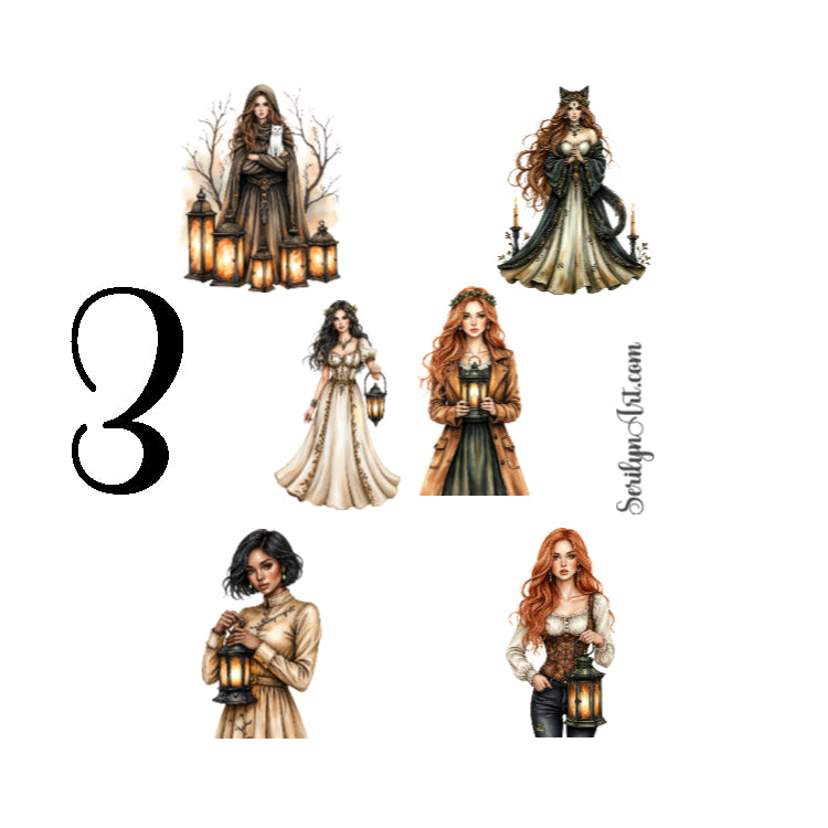 Lanterns of the Hollow Path Sticker Sheet