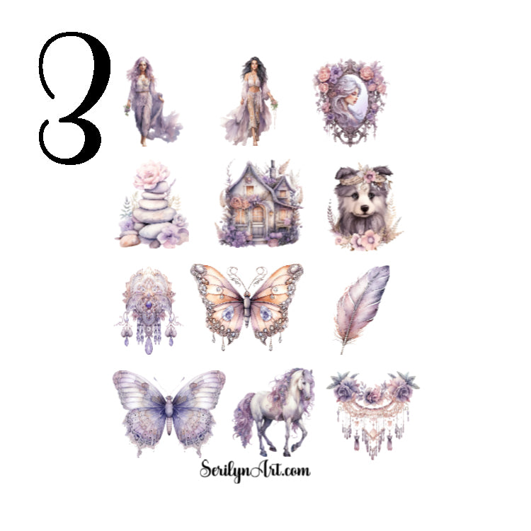 Lavender Boho Life Sticker Sheet