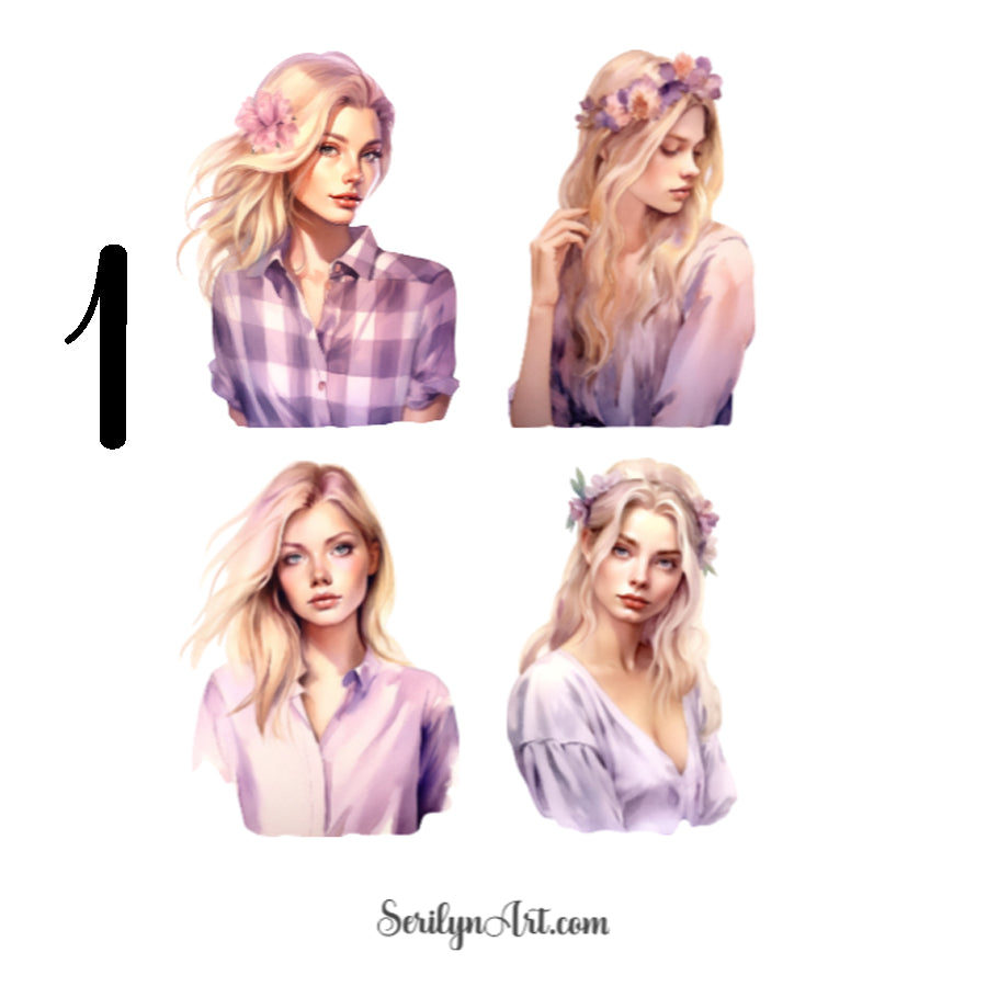 Lavender Sunset Sticker Sheet