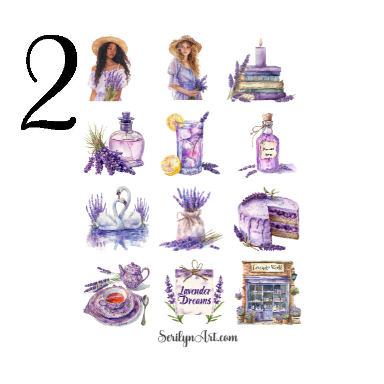 Lavender World Sticker Sheet
