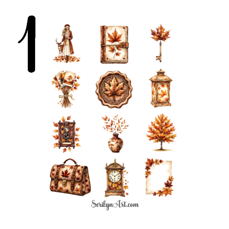 Leafy Autumn Sticker Sheet