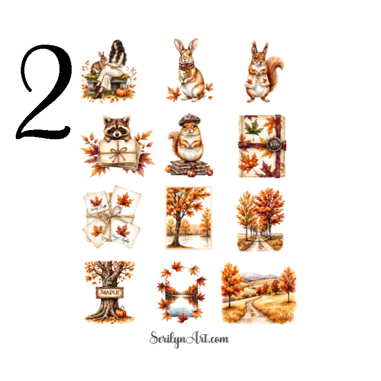 Leafy Autumn Sticker Sheet