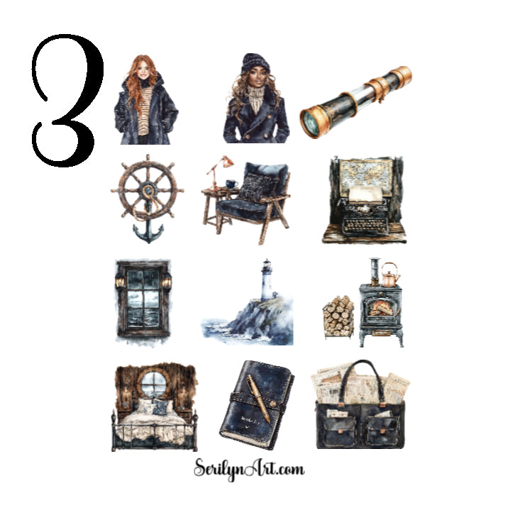 Lighthouse Keeper Sticker Sheet