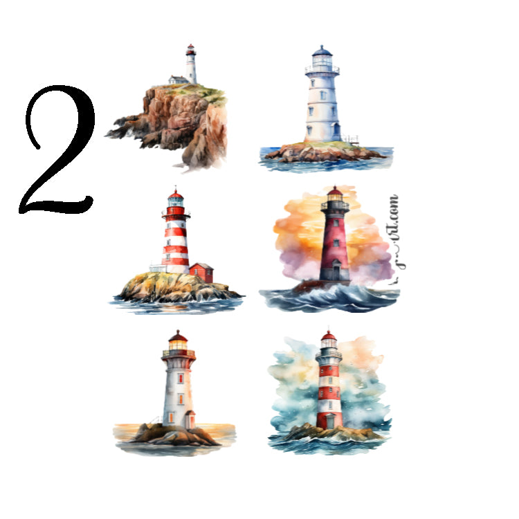 Lighthouses Sticker Sheet