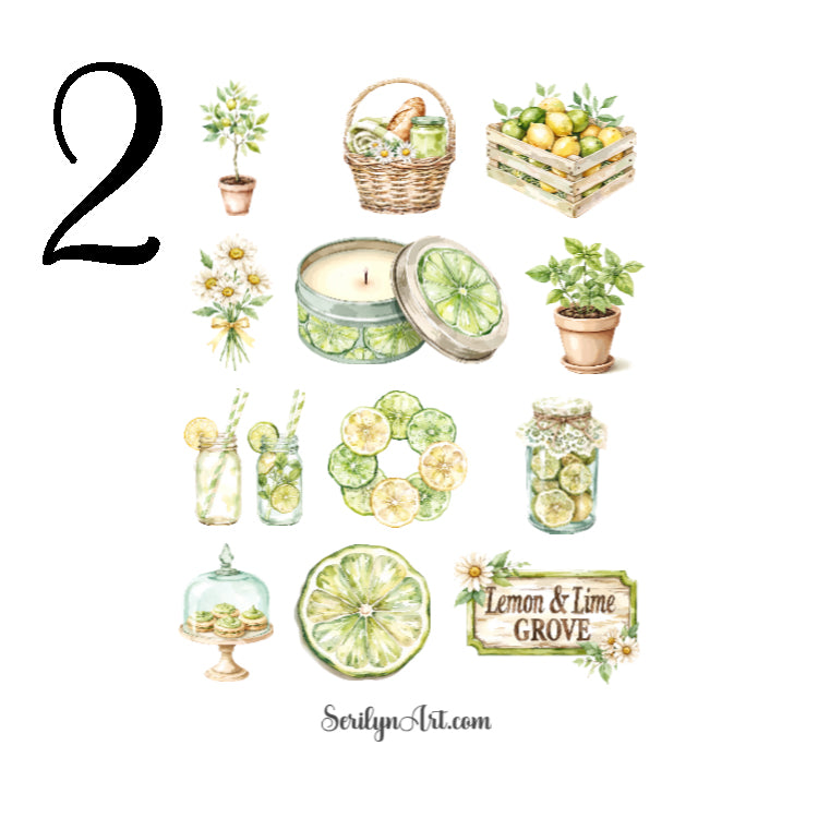 Lime Life Sticker Sheet