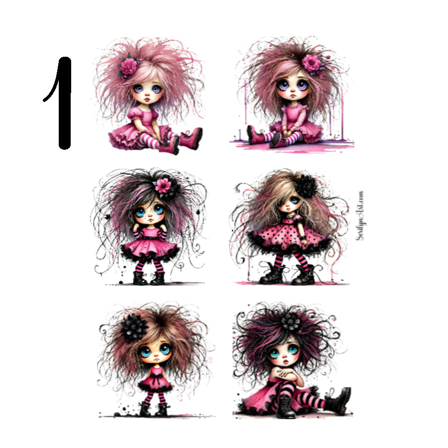 Little Miss Pink Sticker Sheet