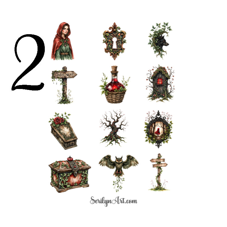 Little Red Riding Hood Sticker Sheet