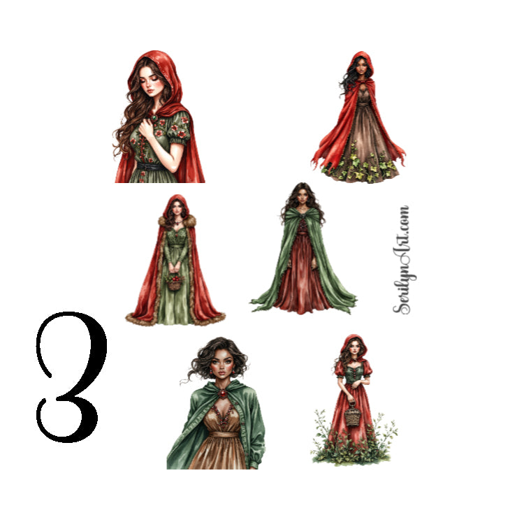 Little Red Riding Hood Sticker Sheet