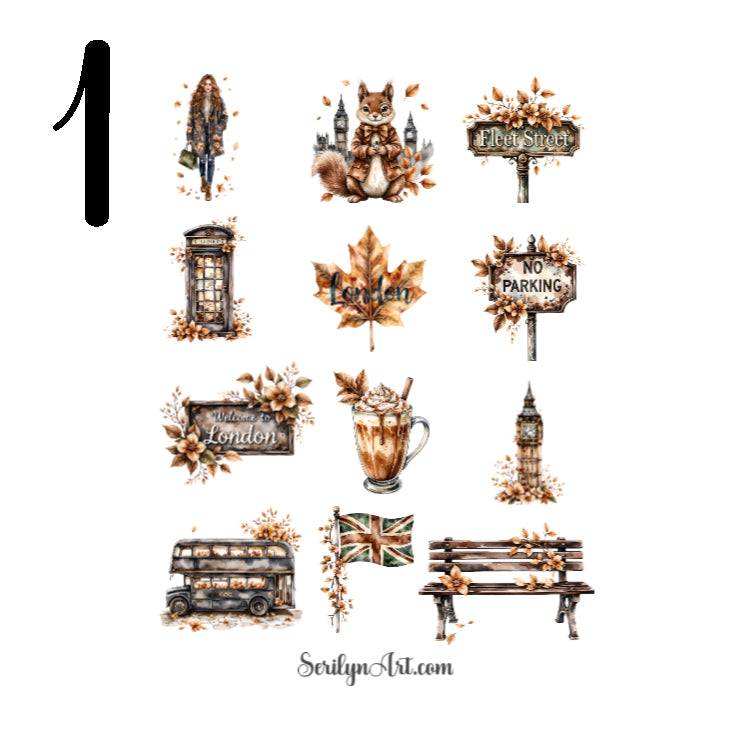 London Fog Sticker Sheet