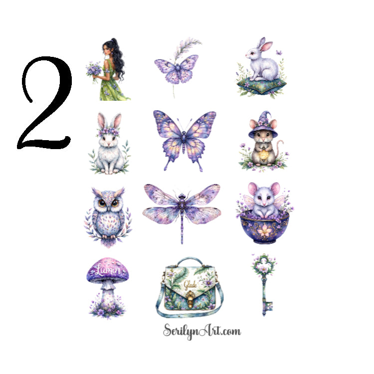Lumin Glade Fairy Sticker Sheet
