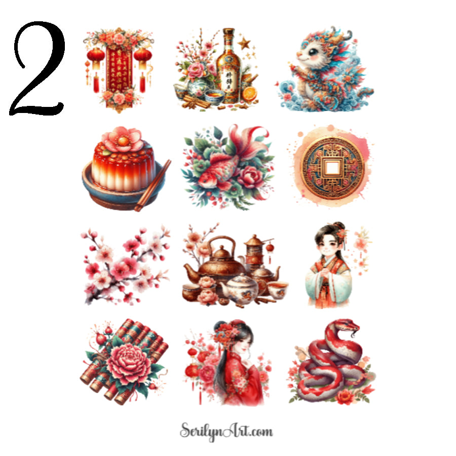 Lunar New Year Sticker Sheet