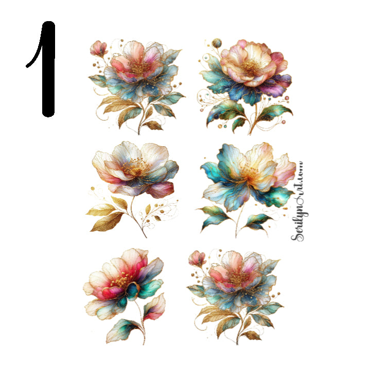 Magic Flowers Sticker Sheet