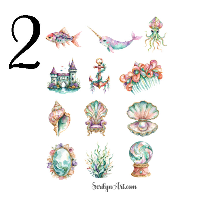 Magical Mermaid Sticker Sheet
