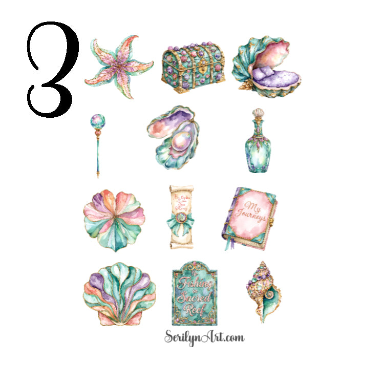 Magical Mermaid Sticker Sheet