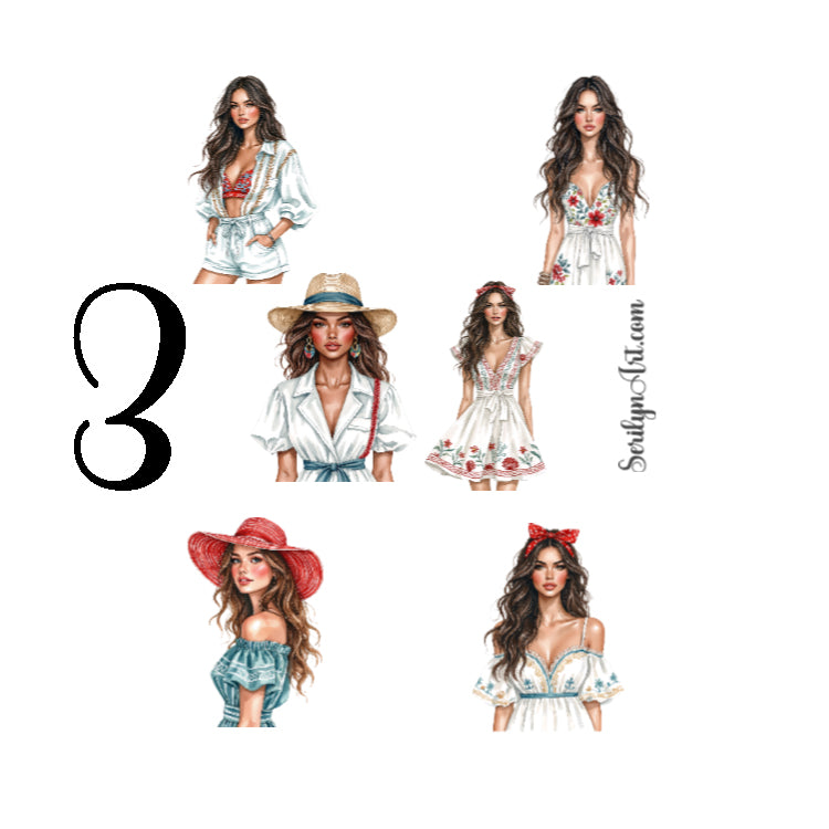 Marina Summer Sticker Sheet