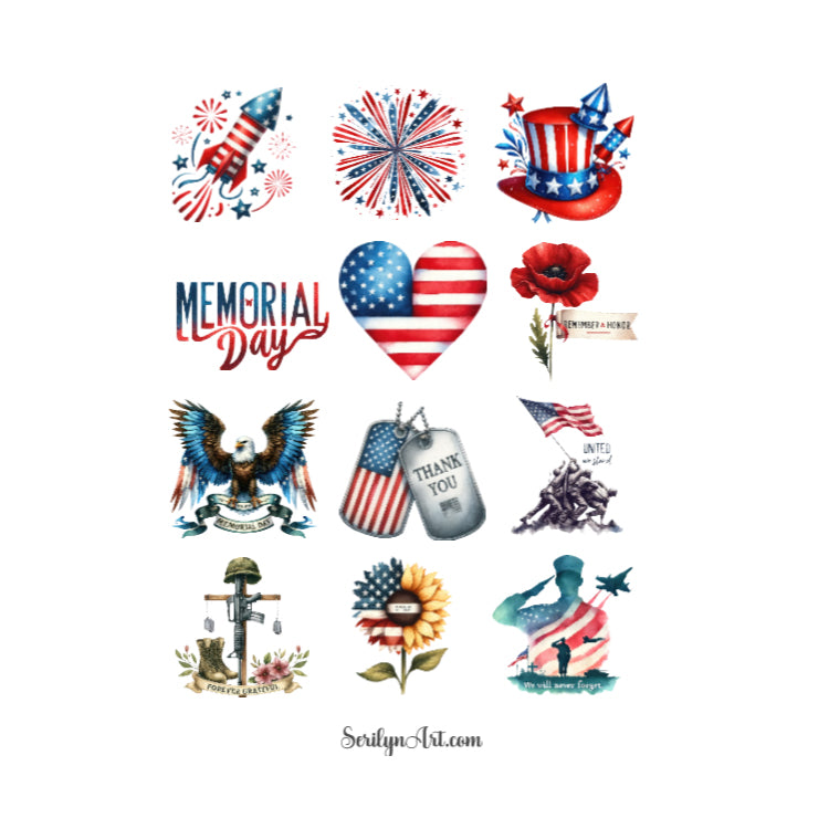 Memorial Day Sticker Sheet