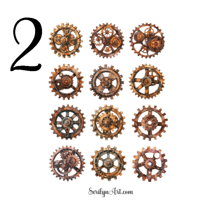 Metal Gears Sticker Sheet