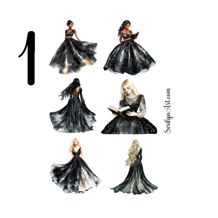 Midnight Black Sticker Sheet