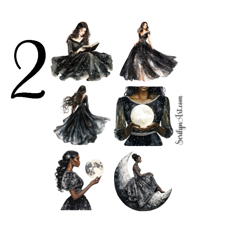 Midnight Black Sticker Sheet