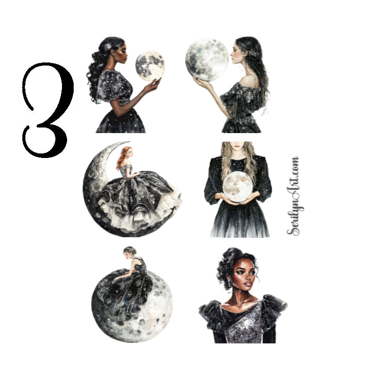 Midnight Black Sticker Sheet