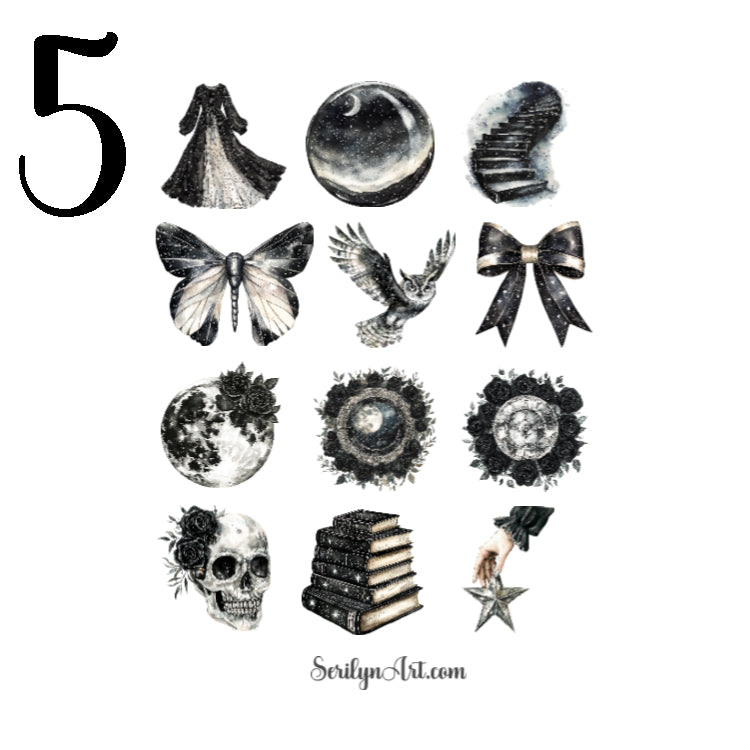 Midnight Black Sticker Sheet