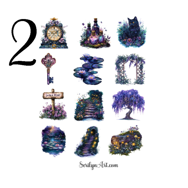 Midnight Garden Sticker Sheet
