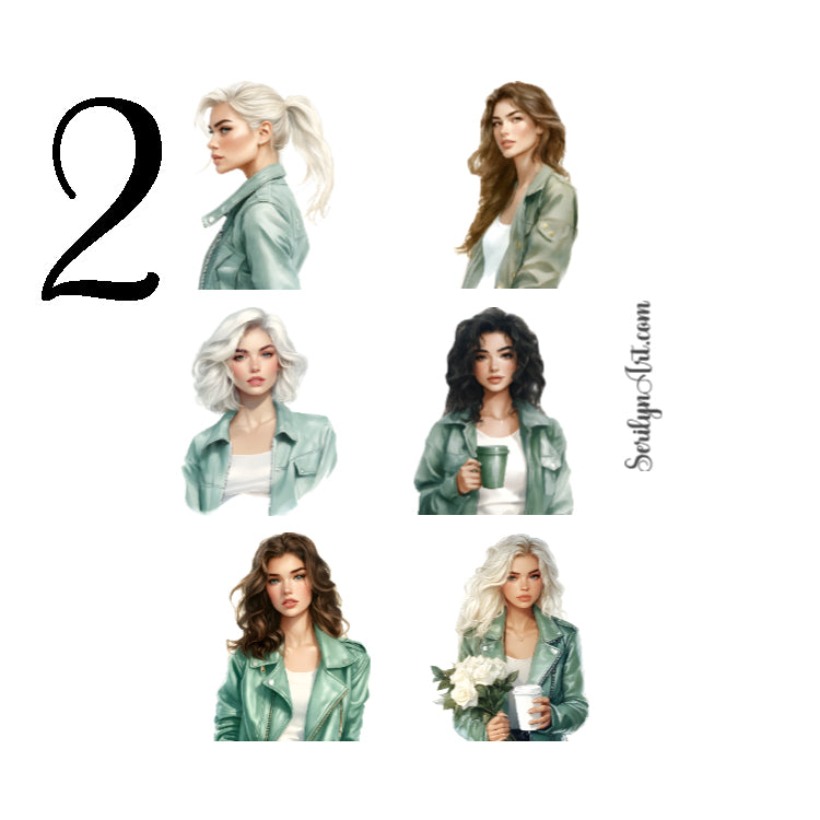 Mint Green Spring Sticker Sheet