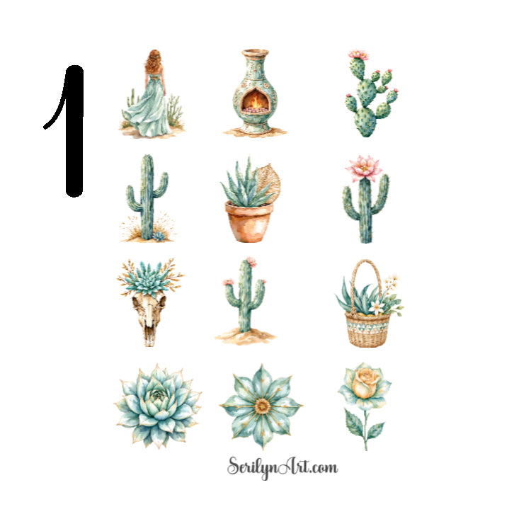 Mirage Gardens Sticker Sheet