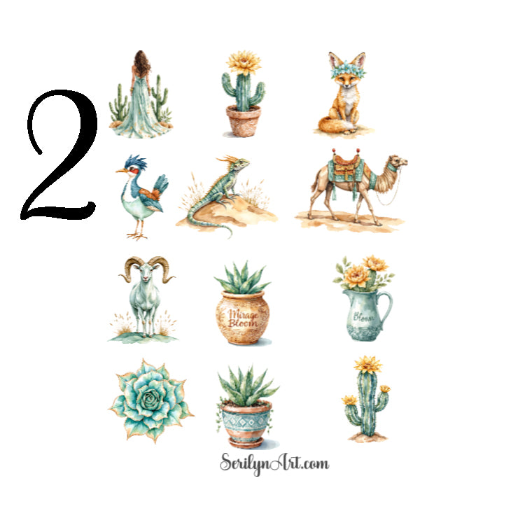 Mirage Gardens Sticker Sheet