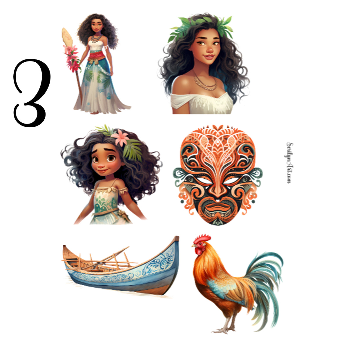 Moana Sticker Sheet