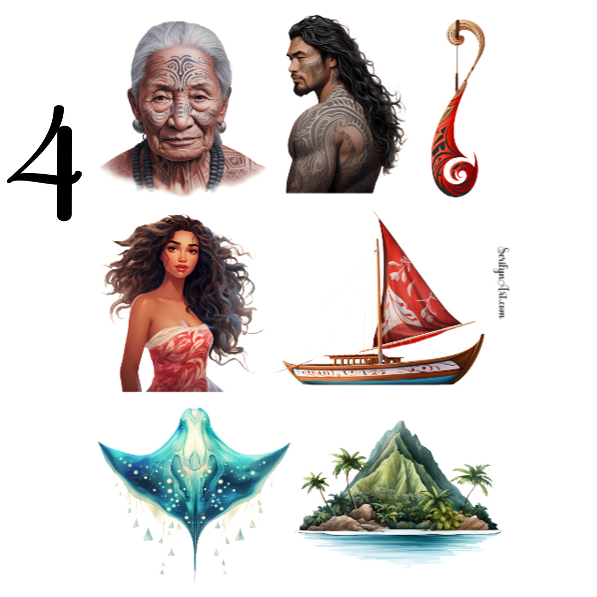 Moana Sticker Sheet