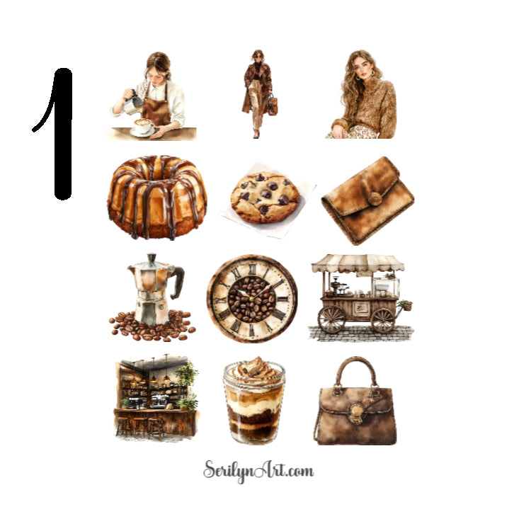 Mocha Dreams Sticker Sheet