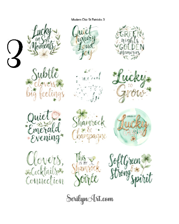 Modern Chic St Patricks Collection