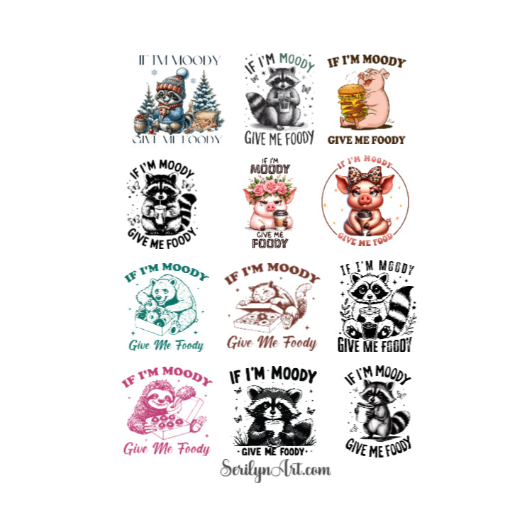 Moody Foody Sticker Sheet