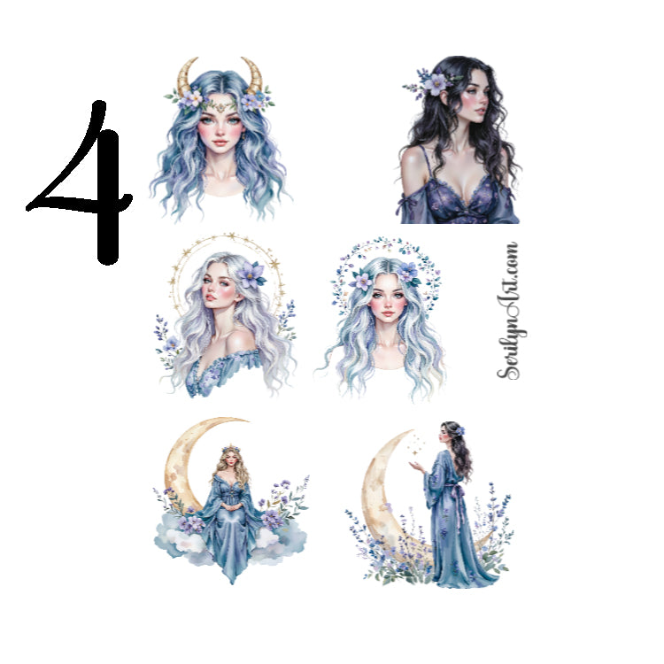 Moon Goddess Sticker Sheet