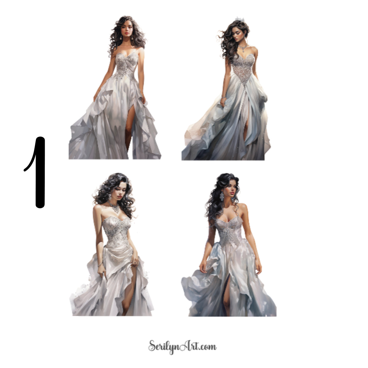 Moonlight Dress Sticker Sheet