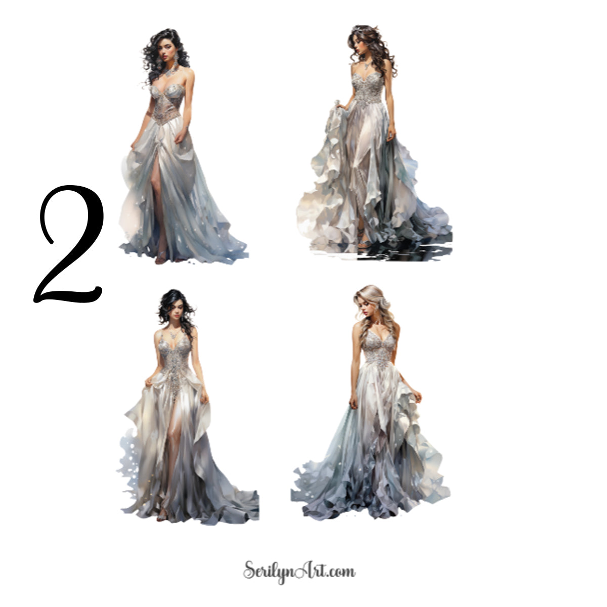 Moonlight Dress Sticker Sheet