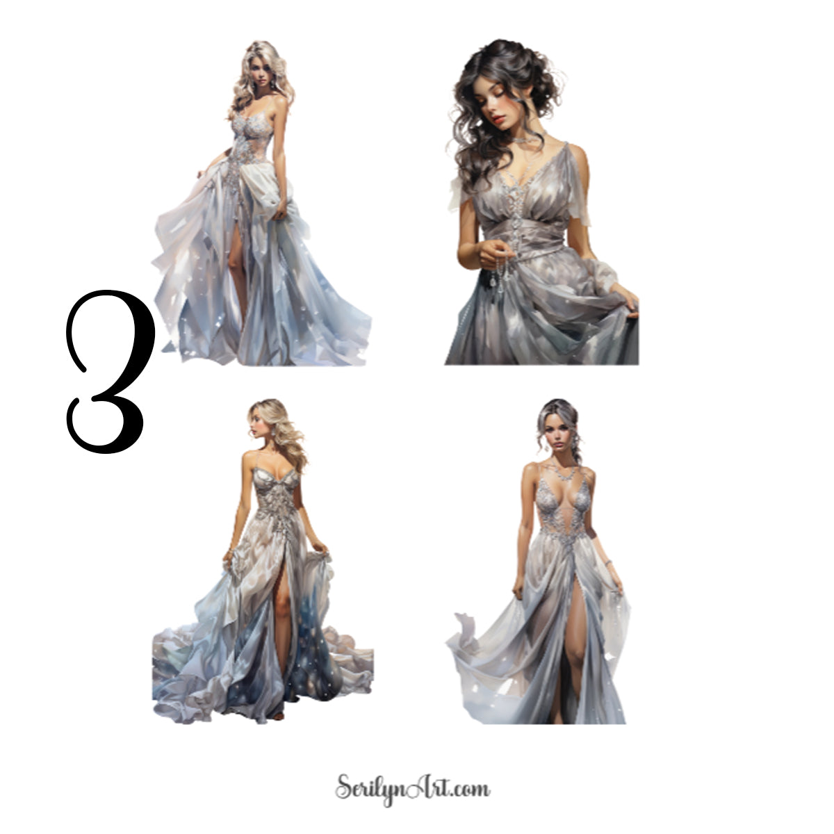 Moonlight Dress Sticker Sheet