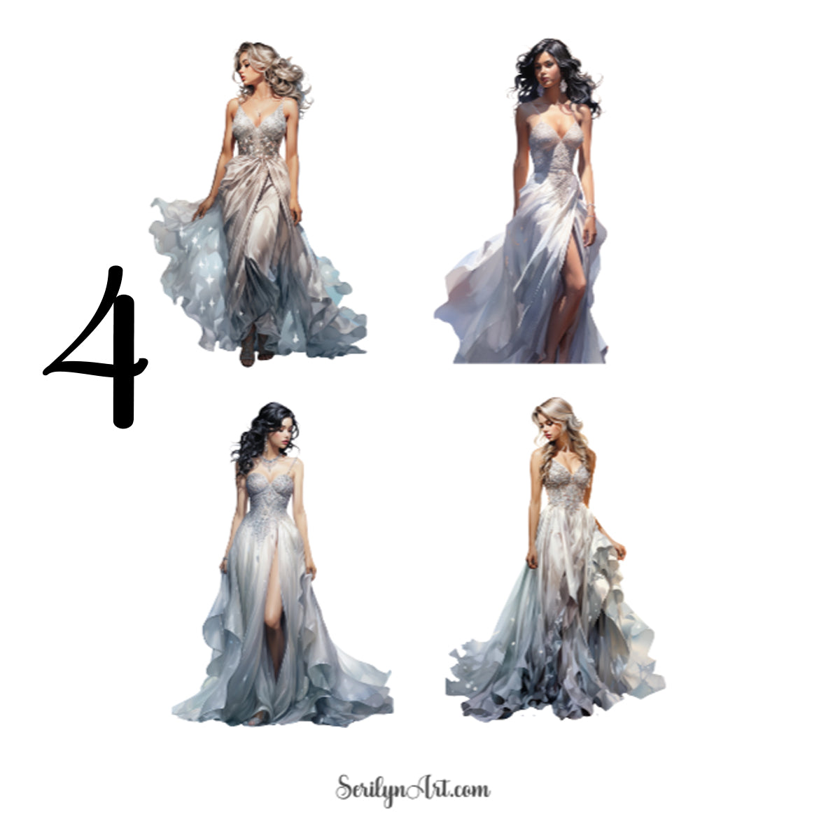 Moonlight Dress Sticker Sheet