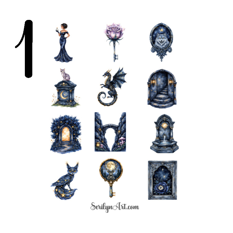 Moonlit Crypt Secrets Sticker Sheet