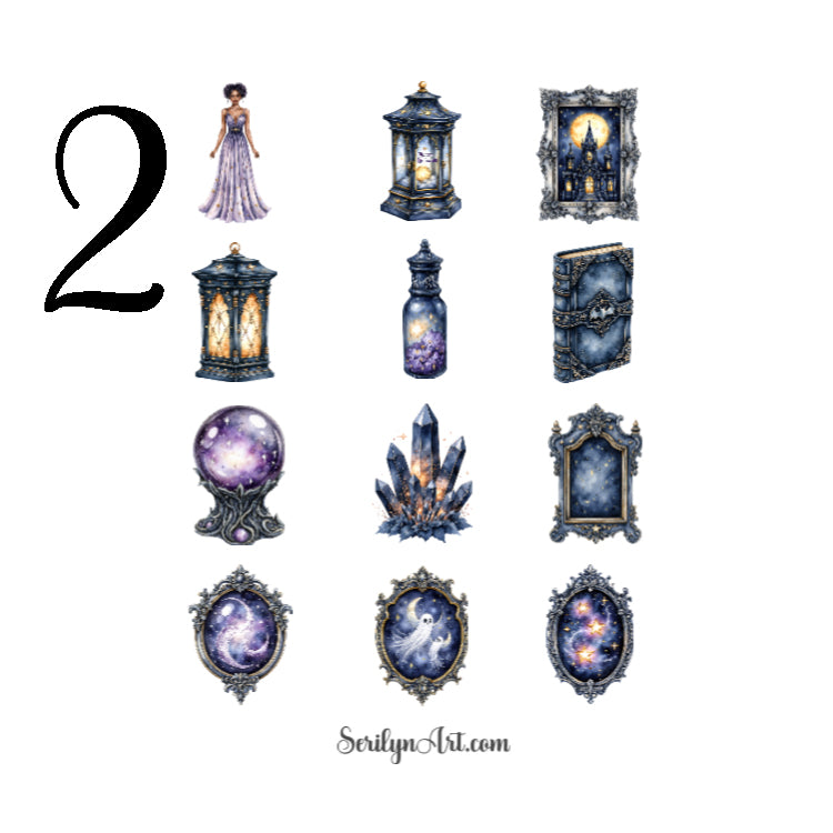 Moonlit Crypt Secrets Sticker Sheet