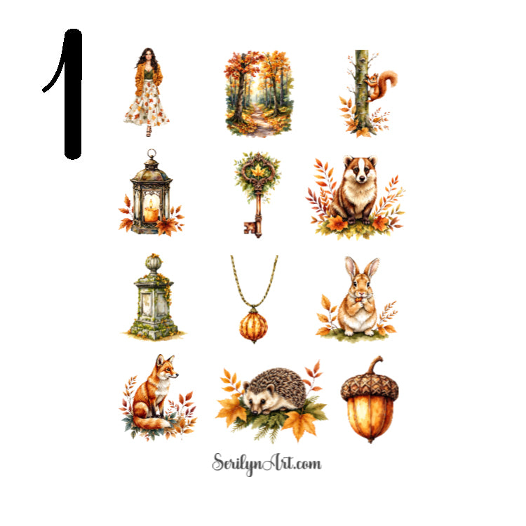 Mossy Autumn Sticker Sheet