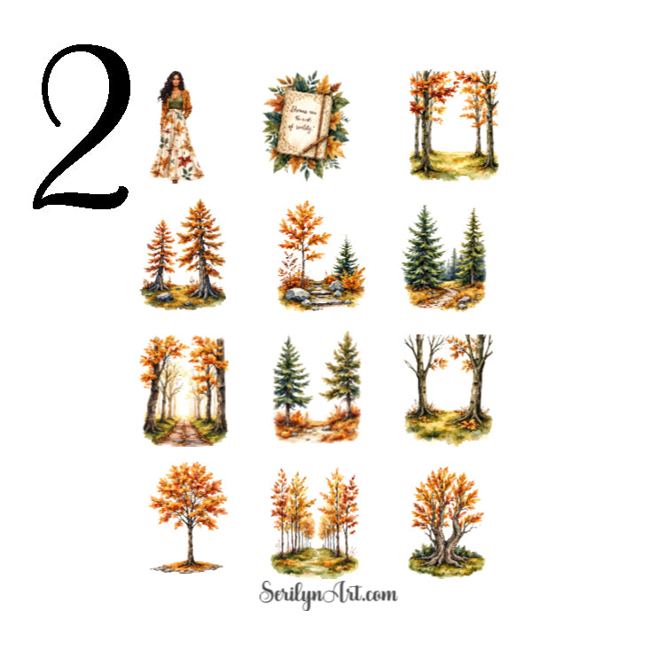 Mossy Autumn Sticker Sheet