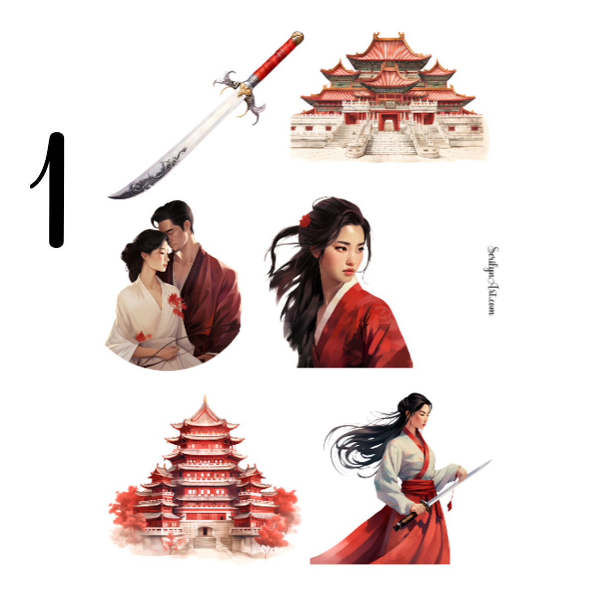 Mulan Sticker Sheet