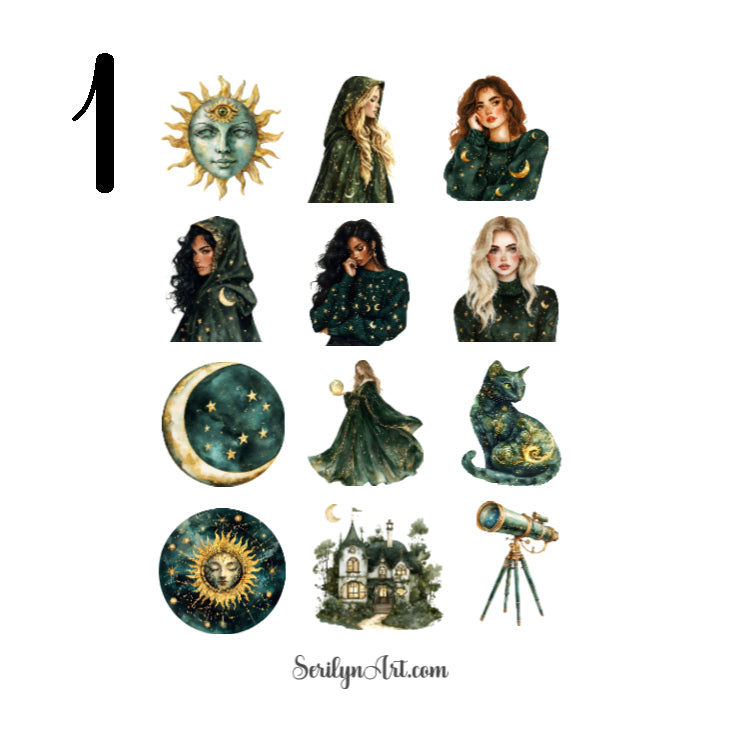 Mystic Night Sticker Sheet