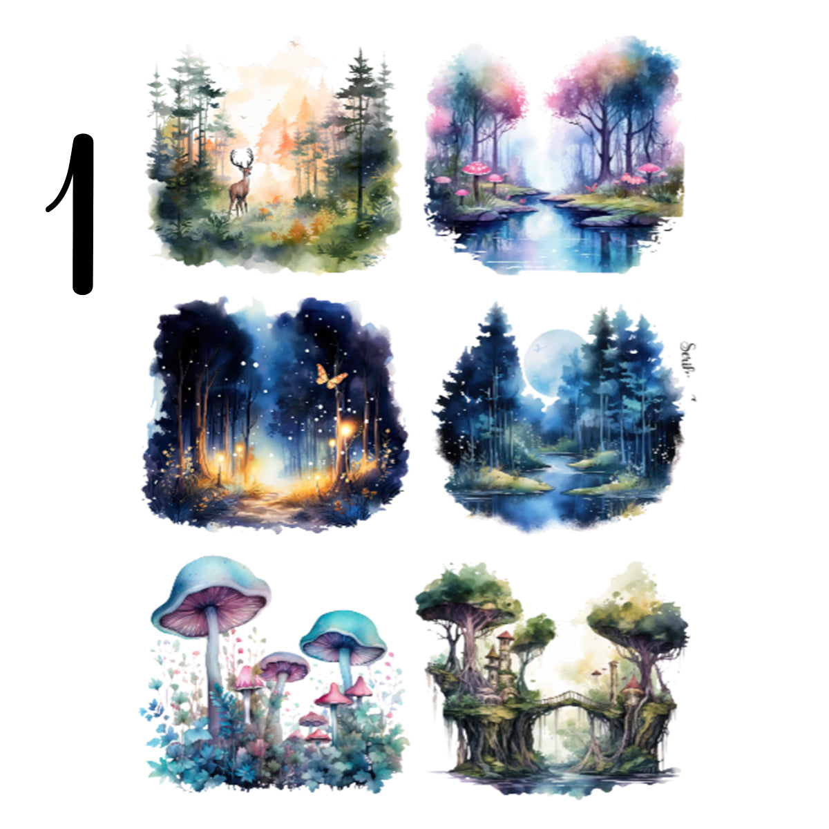 Mystical Forests Sticker Sheet